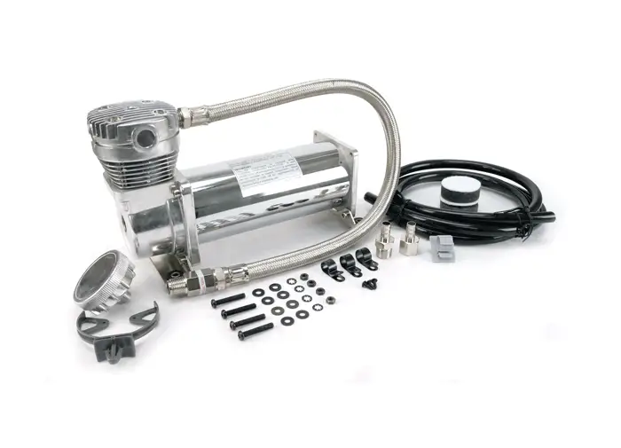 VIAIR vzduchový kompresor 480C Chrom, max. tlak 13,79 bar (200 PSI) / 52,7 litrů/min Jen Po Omezenou Doba