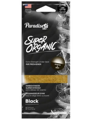 Super Cena Osvěžovač vzduchu Paradise Air Super Organic lněný blok, vůně Black