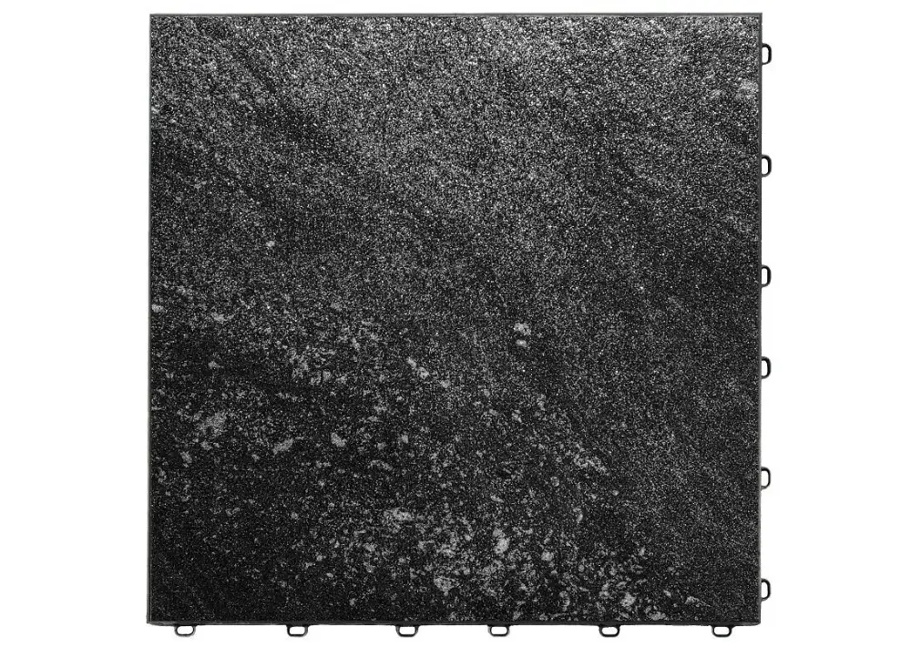Swisstrax dlaždice modulární podlahy typu Vinyltrax PRO, 40 x 40 cm, barva černý mramor (Black Marble) Horká Nabídka