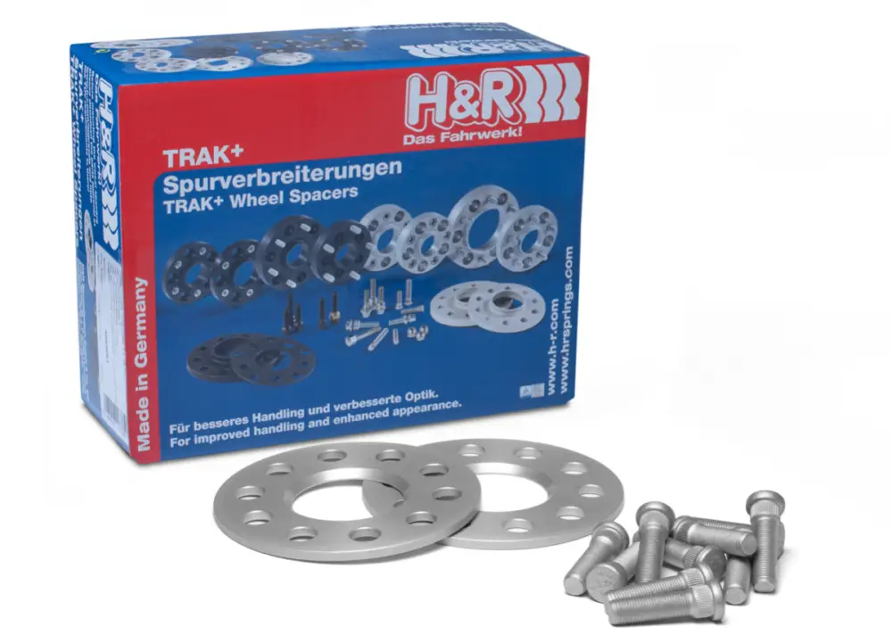 Časově Omezené H&R 2 kusy rozšiřovacích podložek typ DRS o šířce 10 mm mm pro Honda Civic EJ-EK, barva stříbrná, s délkou náběhového kroužku max. 10 mm