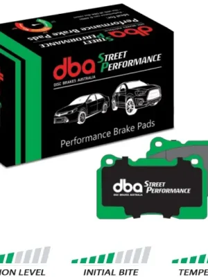 Akce DBA Street Performance s homologací ECE R90 přední sada brzdových destiček pro Chevrolet Camaro (5th Gen) 2009-2010 6.2