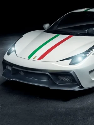 Vorsteiner 458-VX Aero přední nárazník pro Ferrari 458 Italia, r.v. 2009-2015, lesklý karbon Finální Výprodej