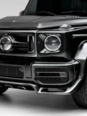 Časově Omezené Vorsteiner Aero přední spoiler pro Mercedes Benz G63 AMG, r.v. 2018-, lesklý karbon