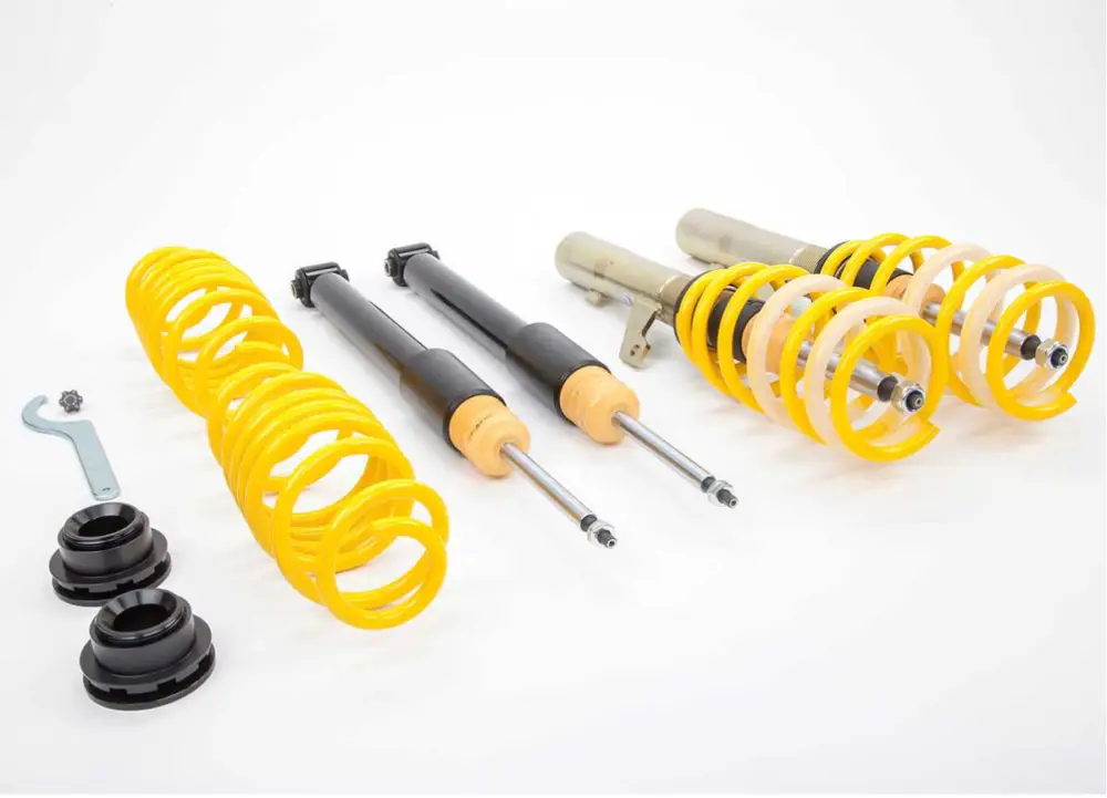 Výškově stavitelný podvozek ST Suspensions ST XA, ST XA se stavitelnou tuhostí pro Audi TT Roadster 8J, 8J9 max zatížení PN do 1040 kg, do 1060 kg s prům. uchycení př. tl. 55 mm Nová Kolekce