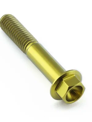 Pro-Bolt titanový šroub s šestihrannou hlavou se závitem M8 x 1,25 mm a délkou 47 mm, barva zlatá Omezená Nabídka