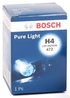 Originální Žárovka Bosch H4, Pure Light WS 1987302041