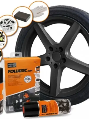 Foliatec sada pro lakování alu kol, černá lesklá, 3x400ml Bezpečná Platba