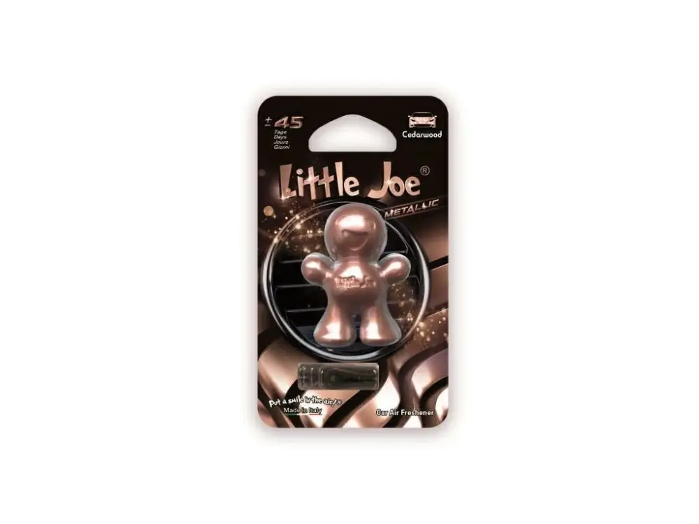 Little Joe Metalic - Cedarwood vůně do auta - cedrové dřevo (bronzová) Výhodná Nabídka
