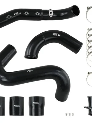 Intercoolerové potrubí Turbo Charge Pipe sada FMIC.EU pro Audi A4 B9 A5 F5 2.0 TFSI – Černé Jen Po Omezenou Doba