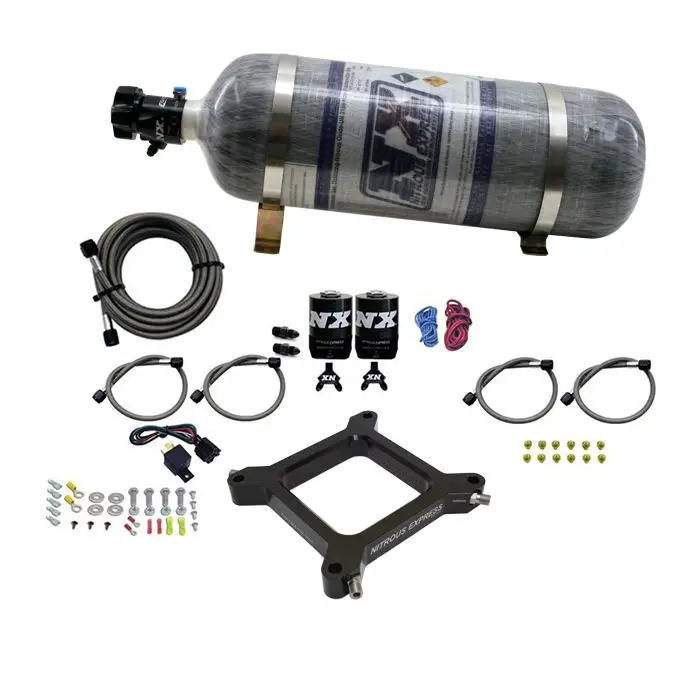 4150 Assassin Plate Alcohol Pro-Power 100-500Hp with 12Lb Carbon Bottle Nitrous Express NX 67545-12 Must-Have