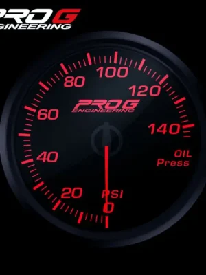 Budík Pro G Race Series RC, tlaku oleje PSI Červený 52mm Must-Have